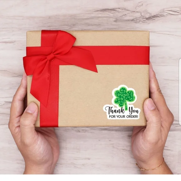 50 ct. Thank You for Your Order Patrick's Day Sticker  Cute Business Sti… - Picture 7 of 8
